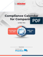 Taxmann's Compliance Calendar For Various Types of Companies Under The Companies Act, 2013 and SEBI Act, 1992