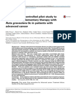 Open-Label Uncontrolled Pilot Study To Evaluate Complementary Therapy With 9c in Patients With Advanced Cancer