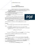 Linear Algebra Vectors