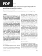 Periapical Radiolucencies As Evaluated by Bisecting-Angle and Paralleling Radio Graphic Techniques