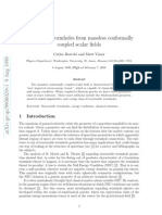 Carlos Barcelo and Matt Visser - Traversable Wormholes From Massless Conformally Coupled Scalar Fields