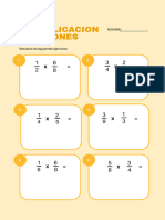 Multiplicacion y Division de Fraccions