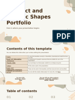 Abstract and Organic Shapes Portfolio by Slidesgo