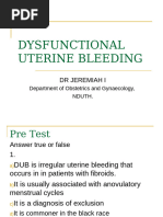 Dysfunctional Uterine Bleeding