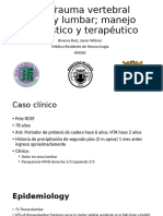 TVM-Trauma Vertebral Dorsal y Lumbar