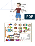 Vocabulary Body Parts, Physical Desc, Moods, Routines, Food and Drinks-Some-Any-To Be