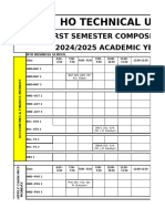 Final 2024-2025 Teaching Timetable