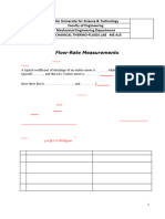 Sheet 4 - Flow Rate Measurements