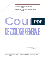 Cours de Zoologie Generale UNIFA 2023 F - 102402