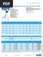 Regulating Valve Type 2920 Static Cast Iron Flange