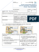 Prueba Ciencias Naturales Prevenir Enfermedades 3°A