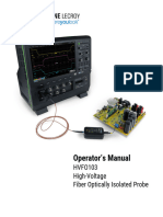 High Voltage Fiber Optic Probe Operators Manual