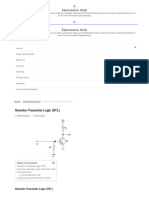 Resistor-Transistor Logic (RTL) - Electronics Club Digital Electronics