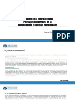 Partes en El Contrato Estatal. Potestades Unilaterales de La Administración