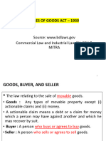 Sale of Goods Act-1930