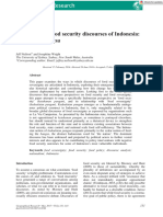 Geographical Research - 2017 - Neilson - The State and Food Security Discourses of Indonesia Feeding The Bangsa