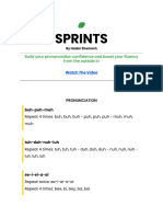 Freebie Sprint With Hadar Practice Sheet