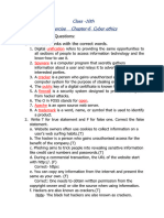 Class 10 Computer CH 6 Exercise and Que Ans