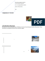 Geography Assignment Topography of Pakistan