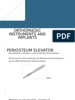 Orthopaedic Instruments and Implants