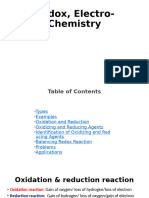 Redox and Electro-Chemistry