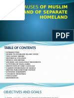 Causes of Muslim Demand of Separate Homeland