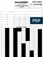 Rajshree 50 Budh Weekly Lottery Result-08-11-2023