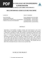 Multi Purpose Agriculture Machine