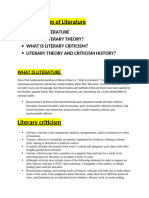 Literature and Literary Theory