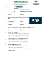 Anatomy of Flowering Plants Class Test-2