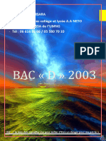 Bac D - 2003