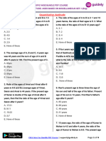 Quantitative Aptitude: Topic Wise Bundle PDF Course Quantitative Aptitude-Ages Based On Miscellaneous Set-1 (Eng)