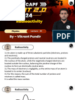 Radioactivity Lec 20 Notes