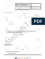 Devoir de Synthèse N°3 - Math - 2ème Sciences (2014-2015) MR Meddeb Tarek