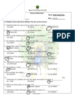 Yuvaan Science Worksheet