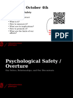 Stress and Health Lecture 1 - Psychological (Un) Safety A