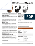 T5 True Wireless II ANC - Spec Sheet 1