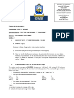 Examen de Fin de SemestreTRANSPORT ROUTIER 2