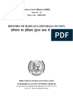 GFJ K.KK DK BFRGKL Eqxy Dky Ls 1947 RD : History of Haryana (Mughals To 1947)