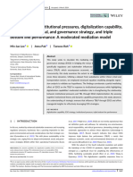 Bus Strat Env - 2024 - Lee - The Interplay of Institutional Pressures Digitalization Capability Environmental Social