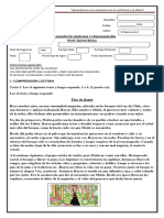 Evaluacion Lenguaje Quintos Octubre Adaptada