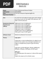 DSM Practical 1