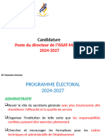 Candidature Au Poste de Directeur de L'institut Supérieur