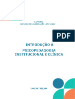 Introdução À Psicopedagogia Institucional e Clínica