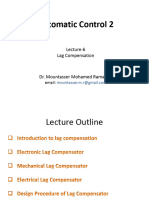 Lecture - 6 - Lag - Compensation Design by The Time Response Method