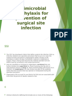 Antimicrobial Prophylaxis For Prevention of Surgical Site Infection