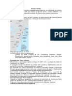 FormaÃ Ã o Do Territã Rio Americano e Industrializaã Ã o Dos