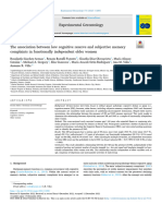 The Association Between Low Cognitive Reserve and Subjective Memory Complaints in Functionally Independent Older Women