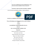 Proceso Metalúrgico para La Obtención de Zinc A Partir de Blenda (ZNS)