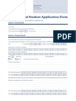 A1 - International Student Application Form